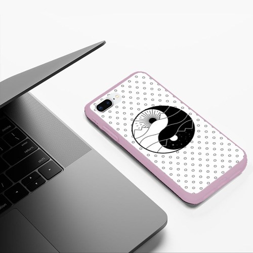 Чехол для iPhone 7Plus/8 Plus матовый От заката до рассвета, цвет розовый - фото 5