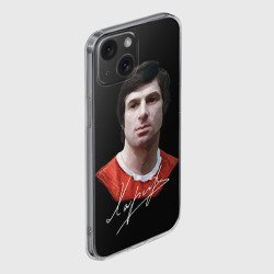 Чехол для iPhone 15 силиконовый с защитой камеры Харламов - фото 2