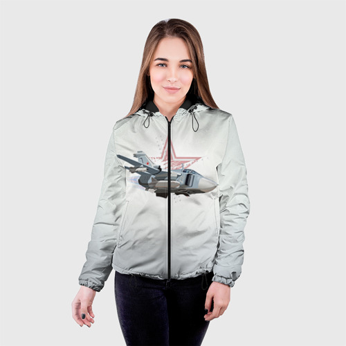 Женская куртка 3D Су-24, цвет черный - фото 3