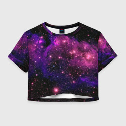 Женская футболка Crop-top 3D Вселенная