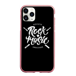 Чехол для iPhone 11 Pro Max матовый Rock Music