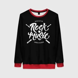 Женский свитшот 3D Rock Music