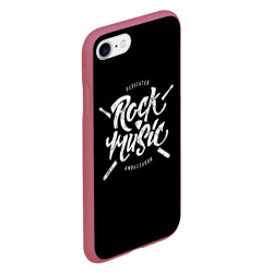 Чехол для iPhone 7/8 матовый Rock Music - фото 2