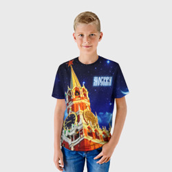 Детская футболка 3D Москва - Спасская башня - фото 2