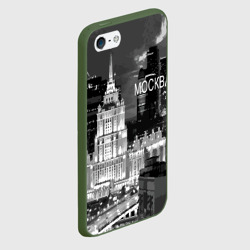 Чехол для iPhone 5/5S матовый Огни ночной Москвы - фото 2