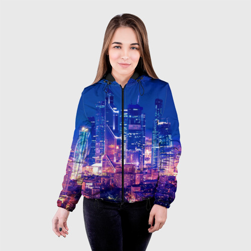 Женская куртка 3D Москва, цвет черный - фото 3
