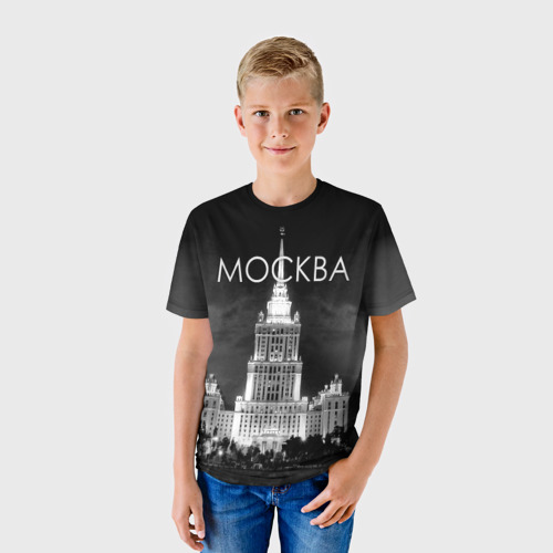 Детская футболка 3D Москва, цвет 3D печать - фото 3
