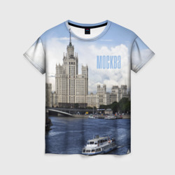 Женская футболка 3D Москва