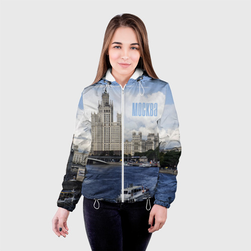 Женская куртка 3D Москва, цвет белый - фото 3