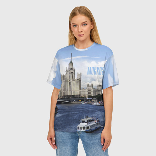 Женская футболка oversize 3D Москва - фото 3