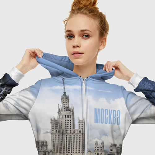 Женская толстовка 3D на молнии Москва - фото 5