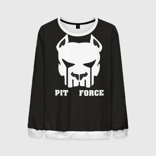 Мужской свитшот 3D Pit Force, цвет белый