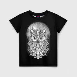 Детская футболка 3D Королевская сова