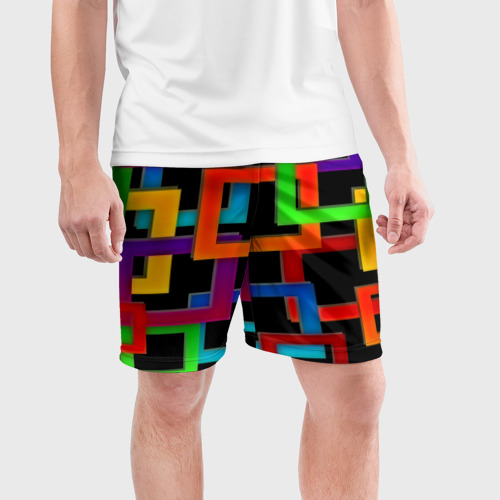 Мужские шорты спортивные Check maze, цвет 3D печать - фото 3
