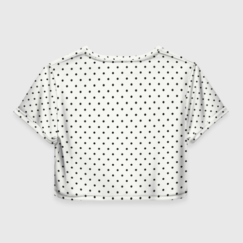 Женская футболка Crop-top 3D Любовь панды, цвет 3D печать - фото 2