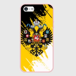 Чехол для iPhone 5/5S матовый Имперский флаг и герб
