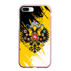 Чехол для iPhone 7Plus/8 Plus матовый Имперский флаг и герб