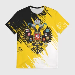 Мужская футболка 3D Имперский флаг и герб