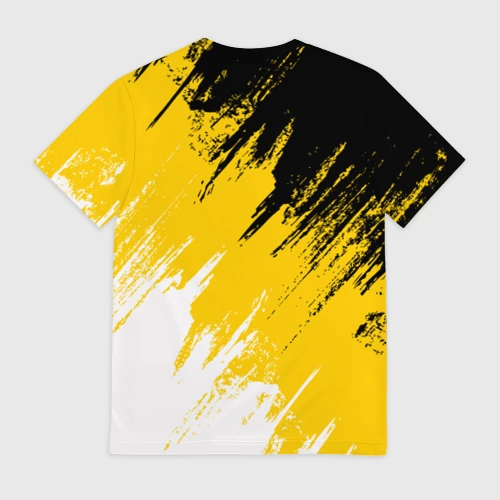 Мужская футболка 3D с принтом Имперский флаг и герб, вид сзади #1