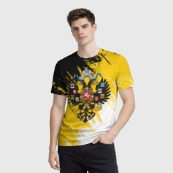 Мужская футболка 3D Имперский флаг и герб - фото 2