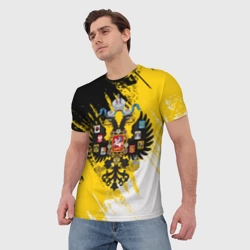 Мужская футболка 3D Имперский флаг и герб - фото 2