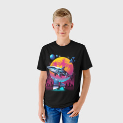 Детская футболка 3D Ретро акула - фото 2