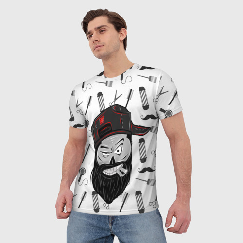 Мужская футболка 3D Блэкбарбер, цвет 3D печать - фото 3