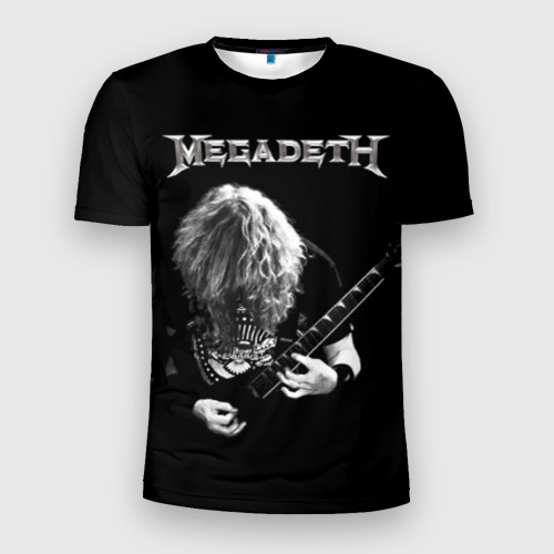 Мужская футболка 3D Slim с принтом Dave Mustaine, вид спереди #2