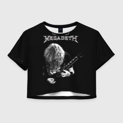 Женская футболка Crop-top 3D Dave Mustaine