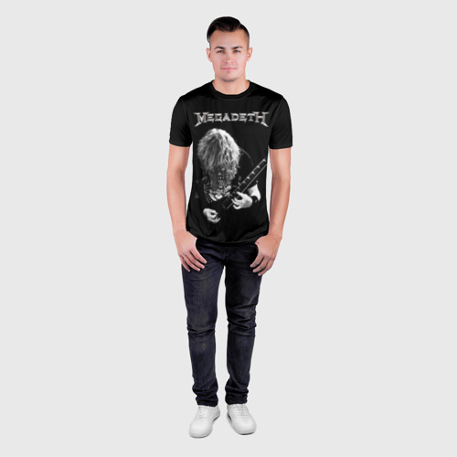 Мужская футболка 3D Slim с принтом Dave Mustaine, вид сбоку #3