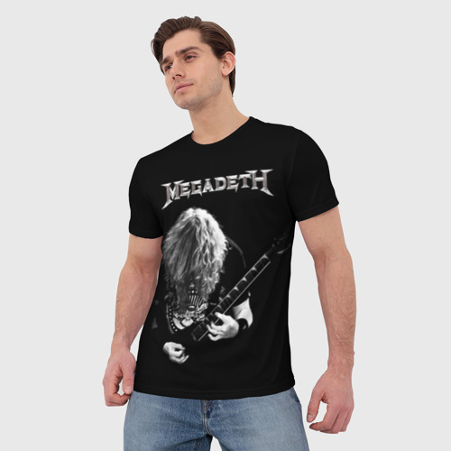 Мужская футболка 3D Dave Mustaine, цвет 3D печать - фото 3