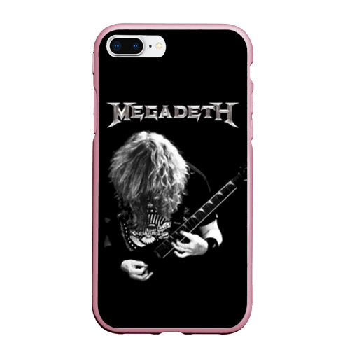 Чехол для iPhone 7Plus/8 Plus матовый с принтом Dave Mustaine, вид спереди #2