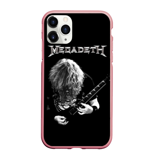 Чехол для iPhone 11 Pro Max матовый Dave Mustaine, цвет баблгам