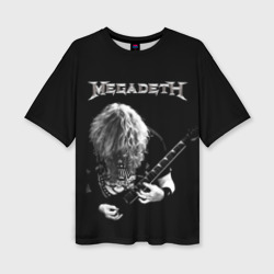 Женская футболка oversize 3D Dave Mustaine