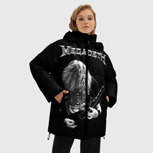 Женская зимняя куртка Oversize Dave Mustaine, цвет красный - фото 3