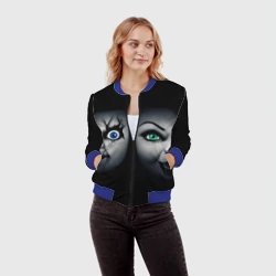 Женский бомбер 3D Чаки и невеста - фото 2