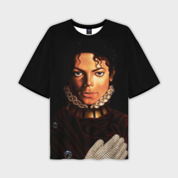Мужская футболка oversize 3D Король Майкл Джексон