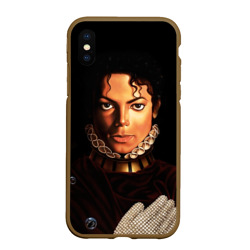 Чехол для iPhone XS Max матовый Король Майкл Джексон