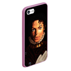 Чехол для iPhone 5/5S матовый Король Майкл Джексон - фото 2
