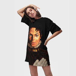 Платье-футболка 3D Король Майкл Джексон - фото 2