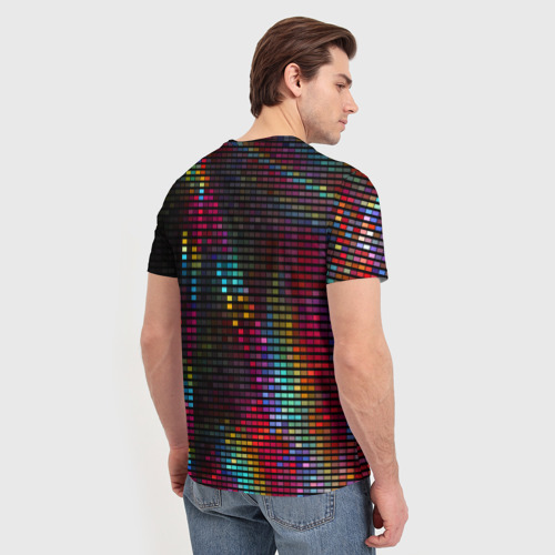 Мужская футболка 3D neon-abstract, цвет 3D печать - фото 4