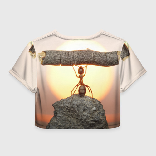 Женская футболка Crop-top 3D Муравей - фото 2