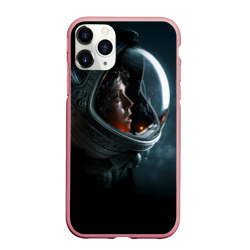 Чехол для iPhone 11 Pro Max матовый Девушка космонавт