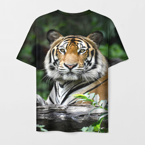 Мужская футболка 3D Тигр в джунглях, цвет 3D печать - фото 2