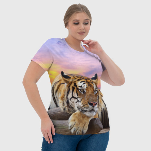 Женская футболка 3D Тигр - фото 6