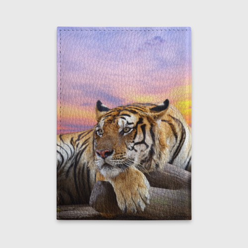 Обложка для автодокументов Тигр, цвет красный - фото 2