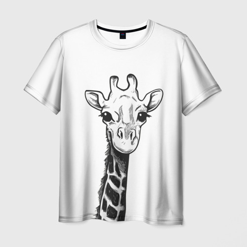 Мужская футболка 3D Жираф, цвет 3D печать