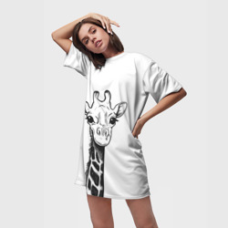 Платье-футболка 3D Жираф - фото 2