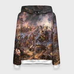 Женская толстовка 3D 1812 война - поле битвы с Наполеоном: войска армии Российской Империи