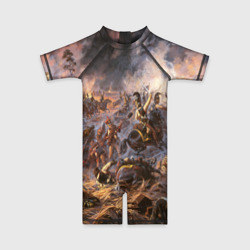 Детский купальный костюм 3D 1812 война - поле битвы с Наполеоном: войска армии Российской Империи